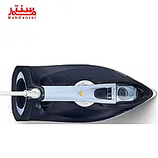 "یک اتوی بخار از سری فیلیپس آژور 7000 با طراحی مدرن و رنگ آبی تیره." - دوم